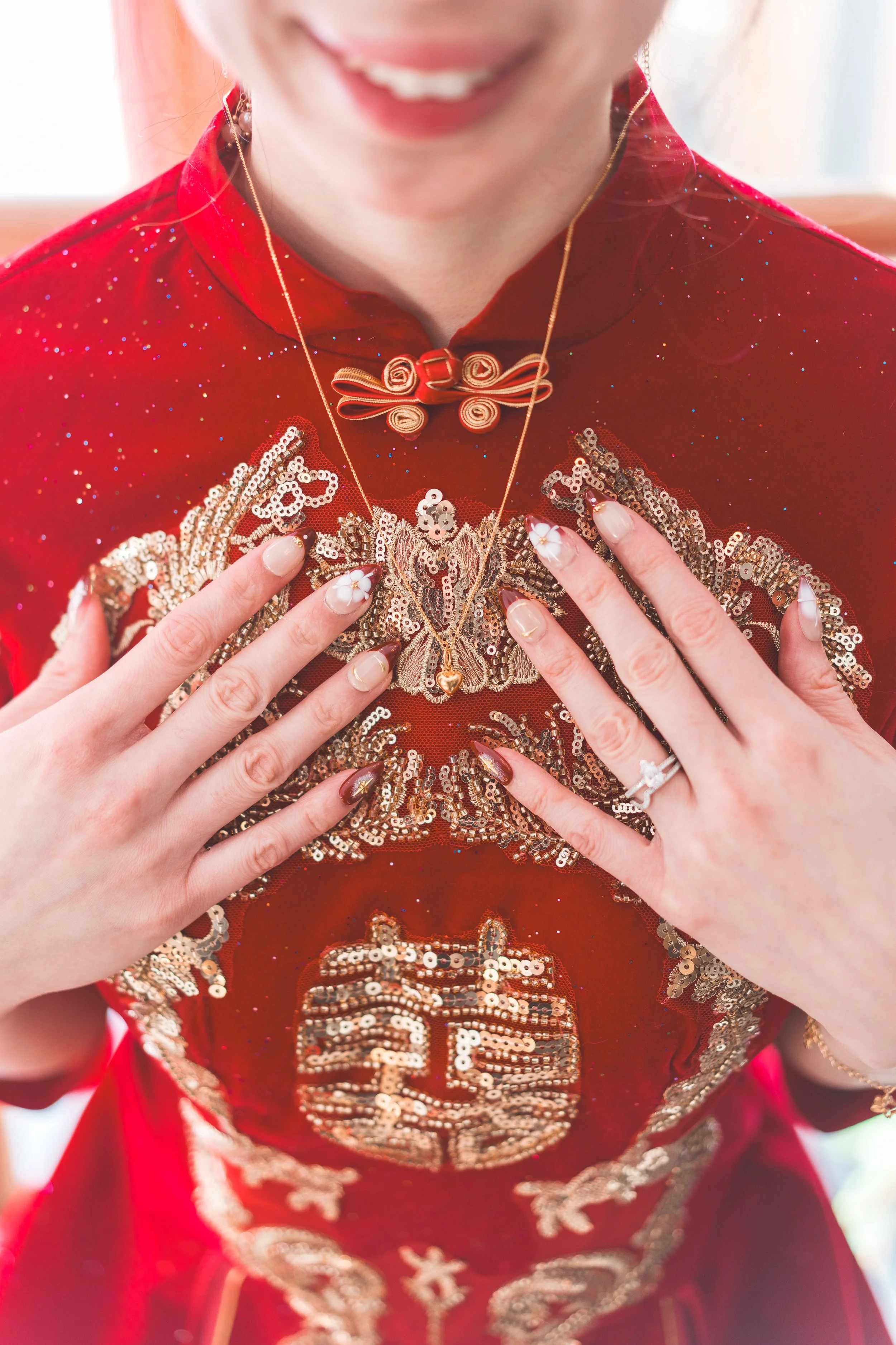 Chinese red dress