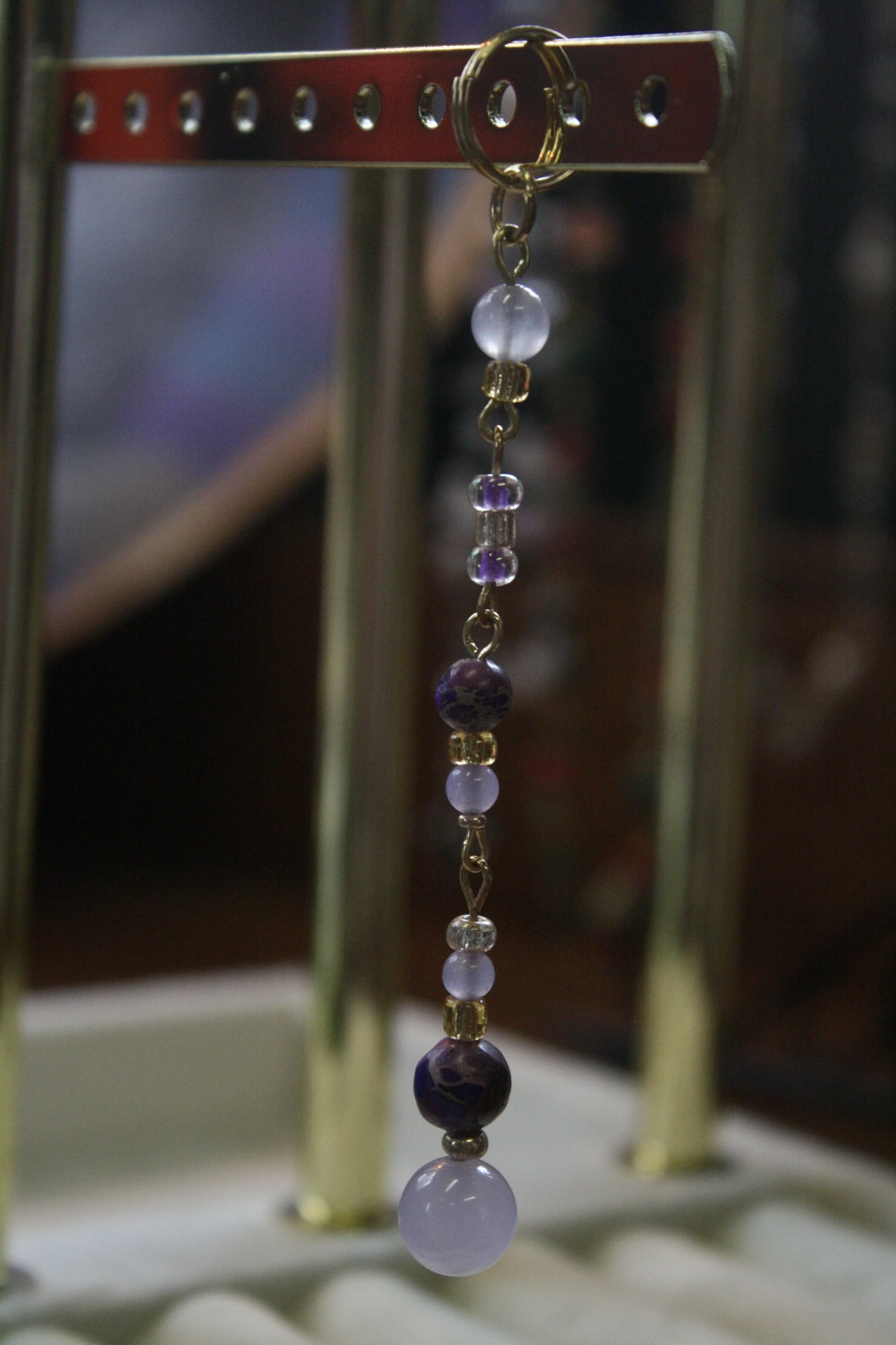 Purple Amethyst Keychain