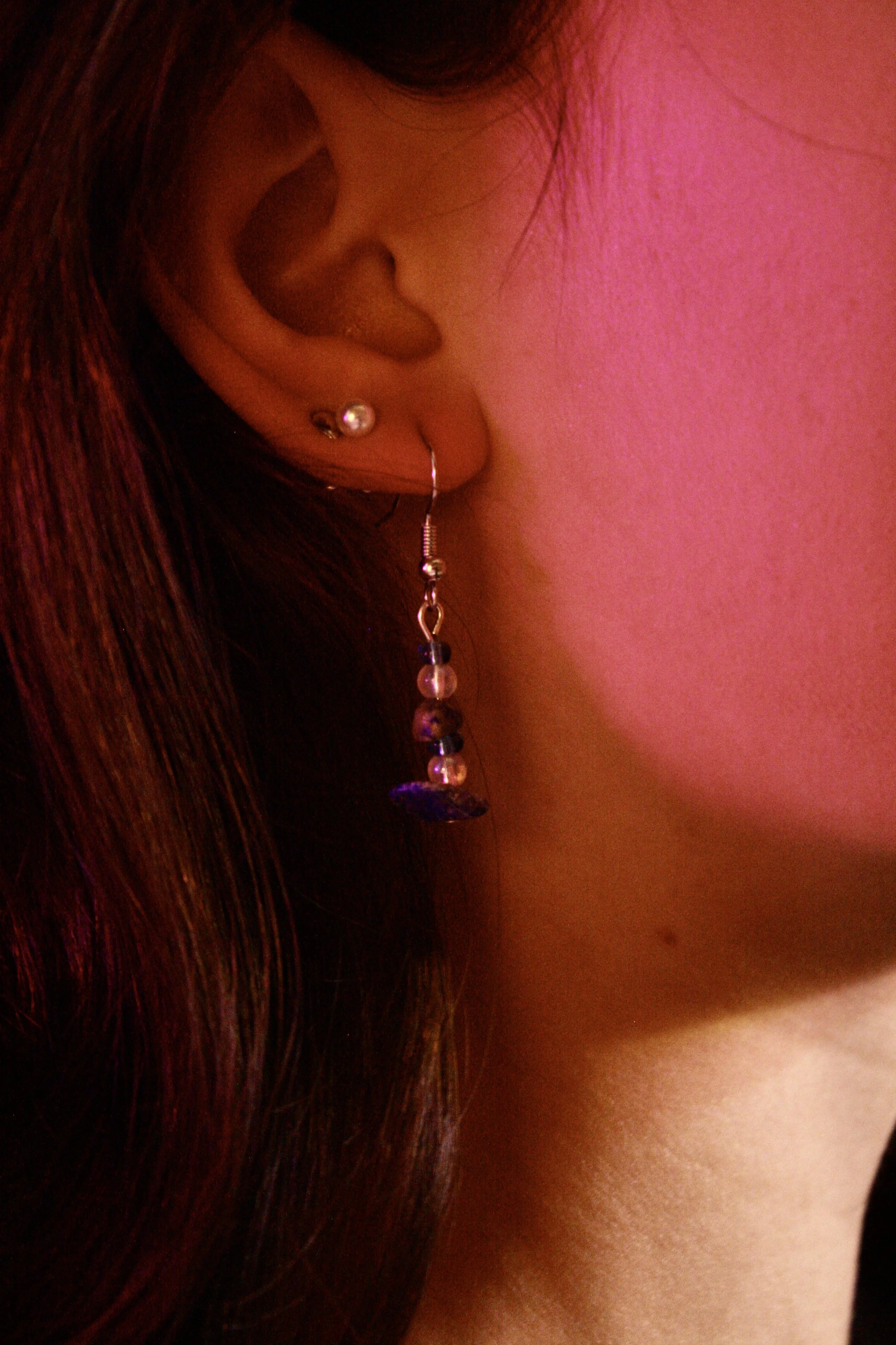 Aquamarine Crystal Earrings