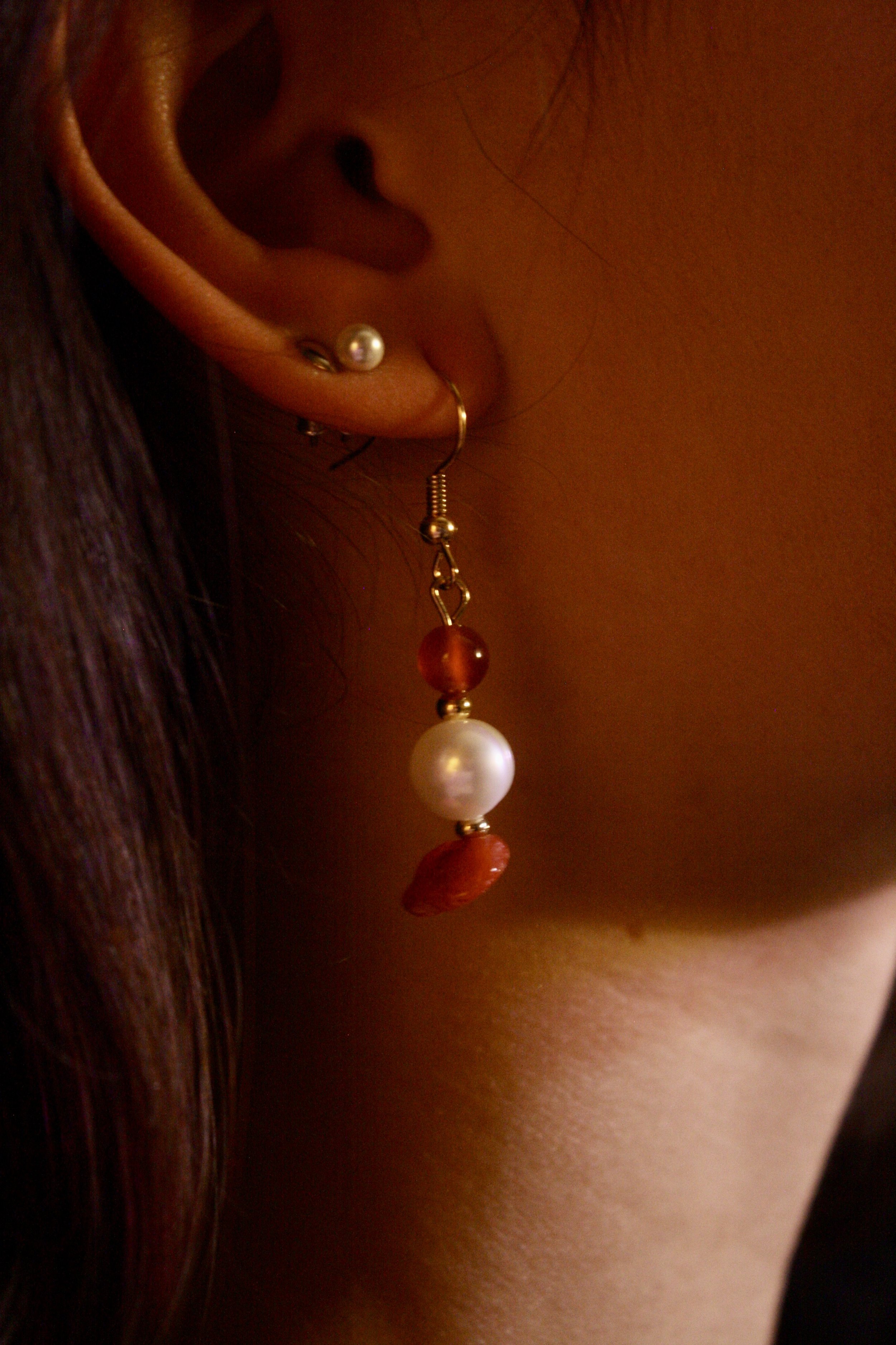 Artistic Handcrafted Pearl Earrings