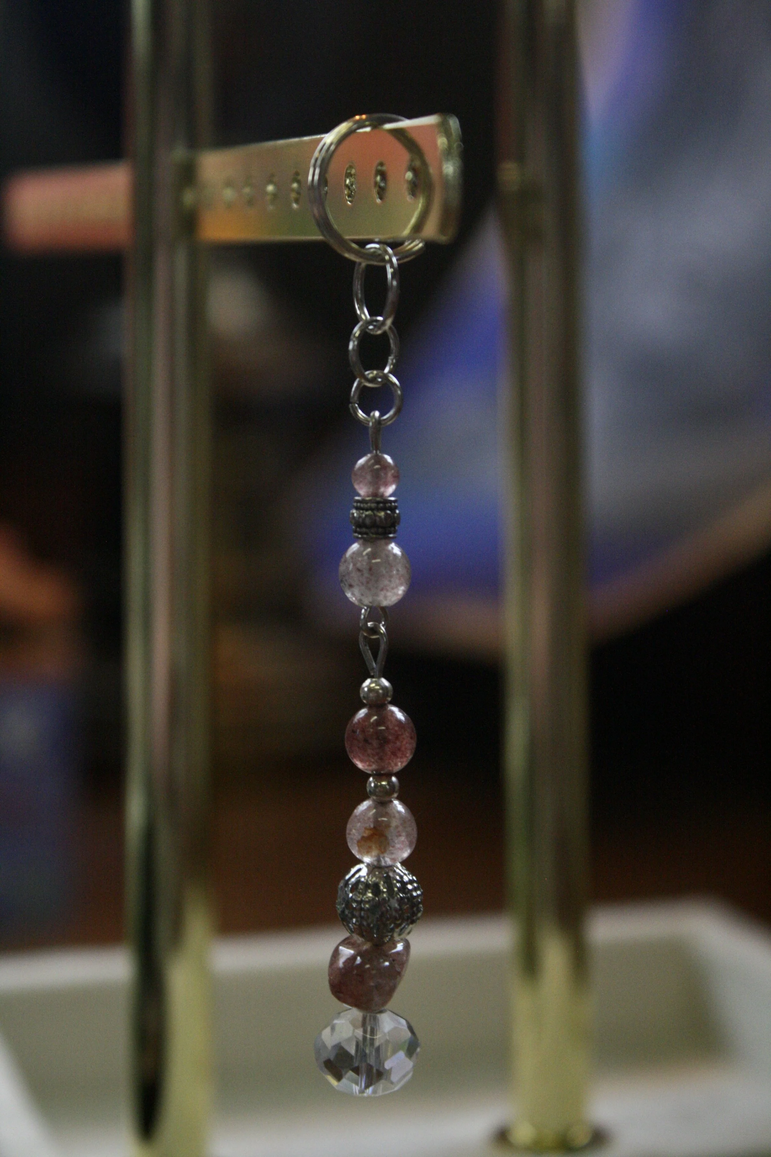 Rose Quartz Keychain