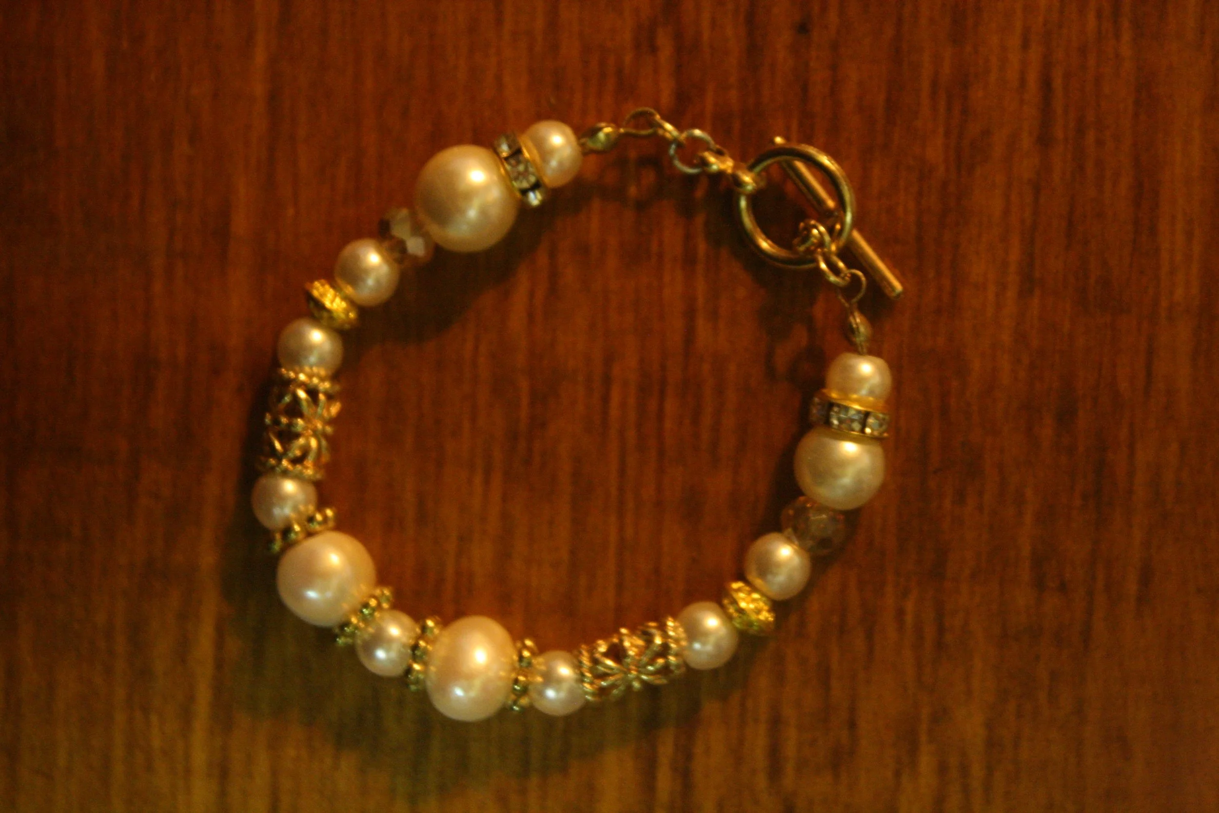 Golden Pearl Bracelet