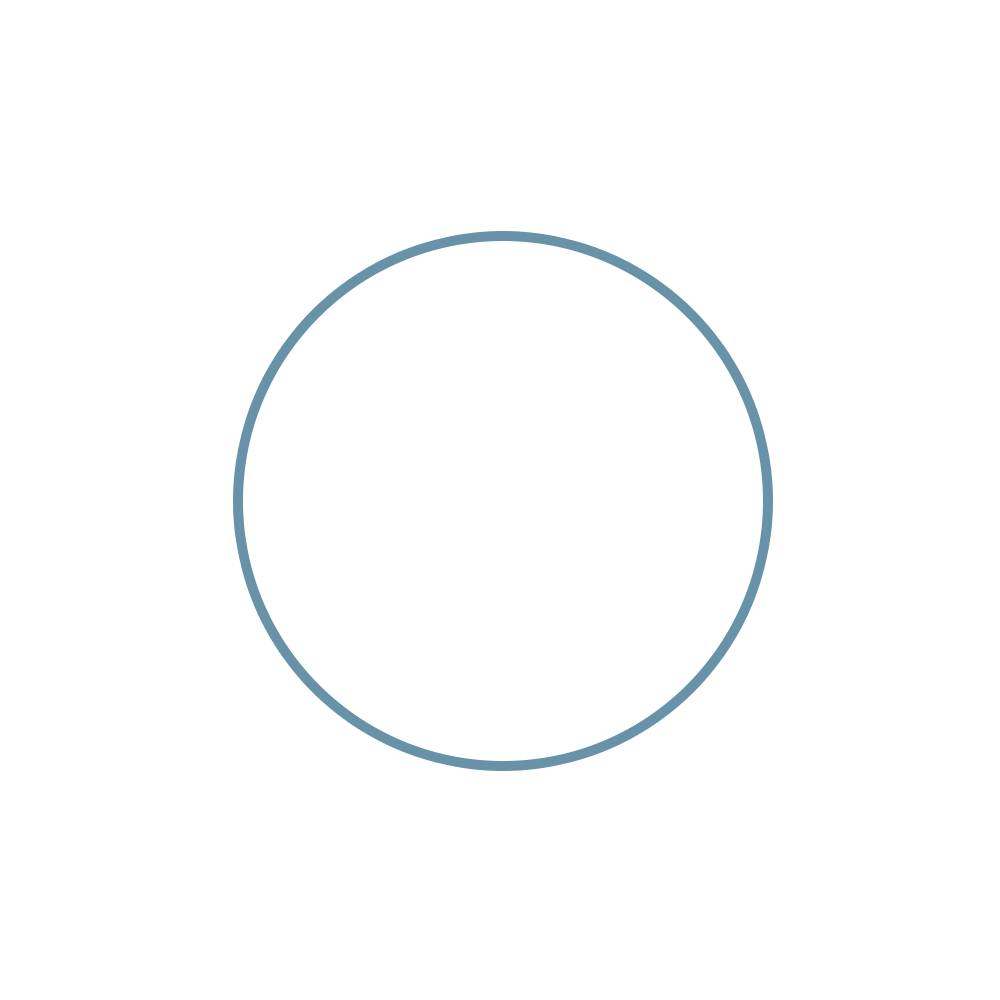 Icon of a courthouse with pillars inside a blue circle on a black background.