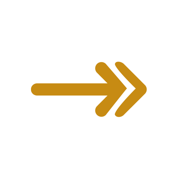 Gold right-pointing arrow symbol on a white background.