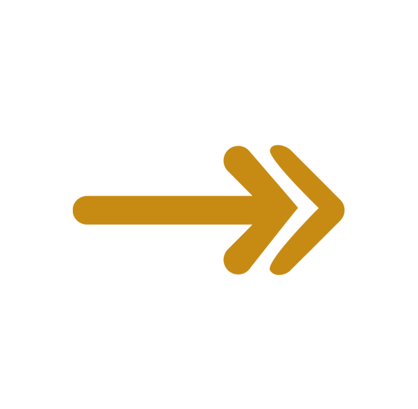 A gold-colored arrow pointing to the right on a black background.