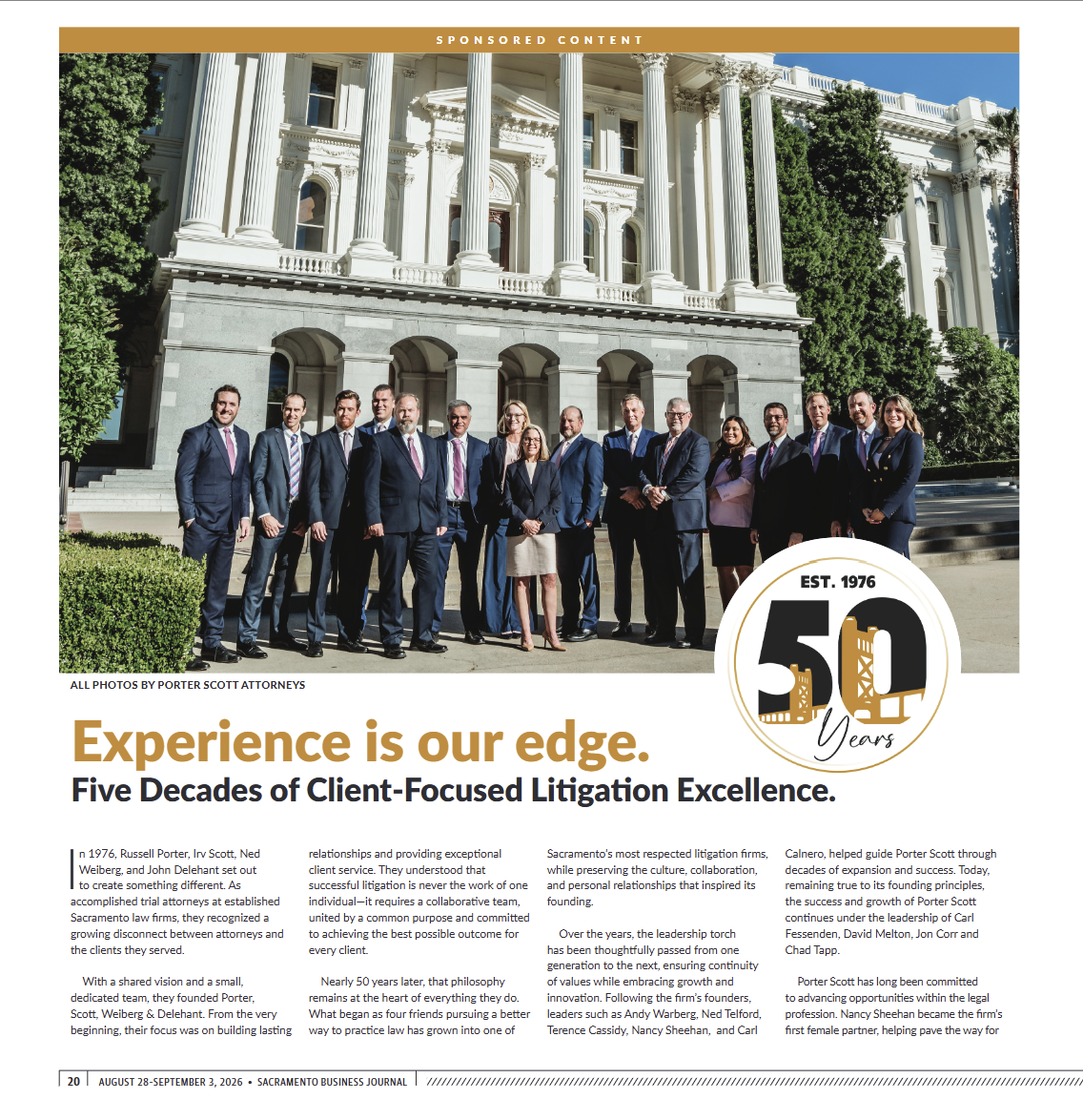Porter Scott in the Sacramento Business Journal