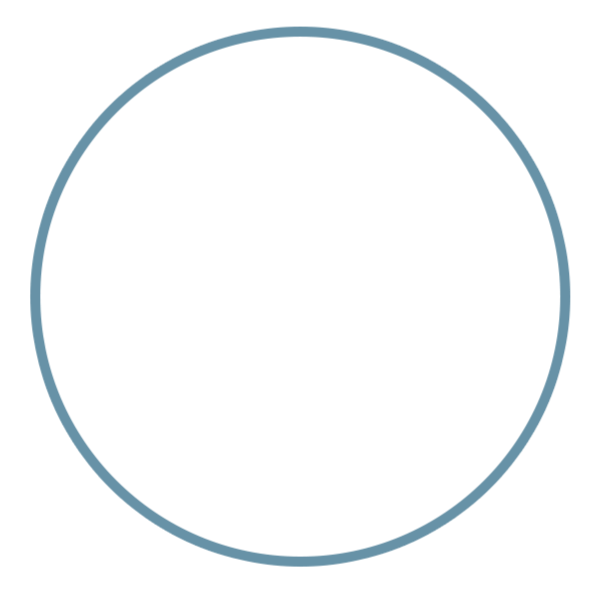 Outline of a hand holding a gear, with speech bubbles containing a question mark and lines, inside a circular border.