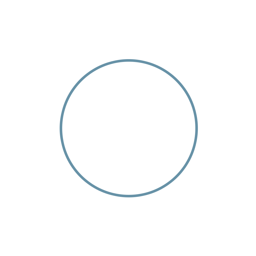 Icon of three people inside a circle with a blue outline.