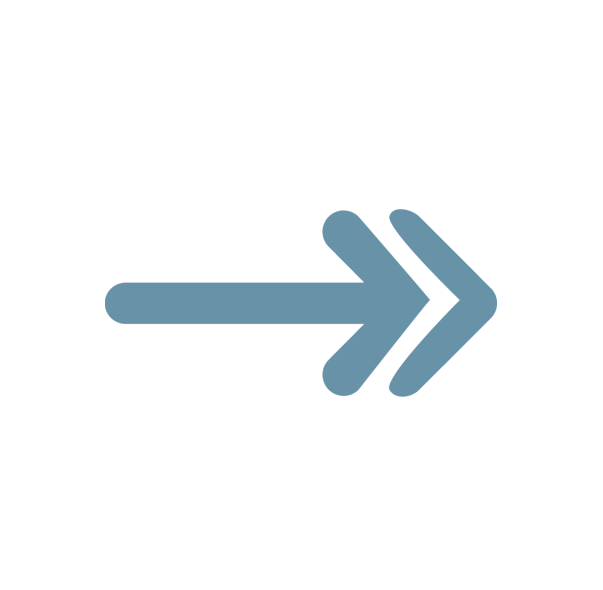 A blue arrow pointing to the right on a black background.