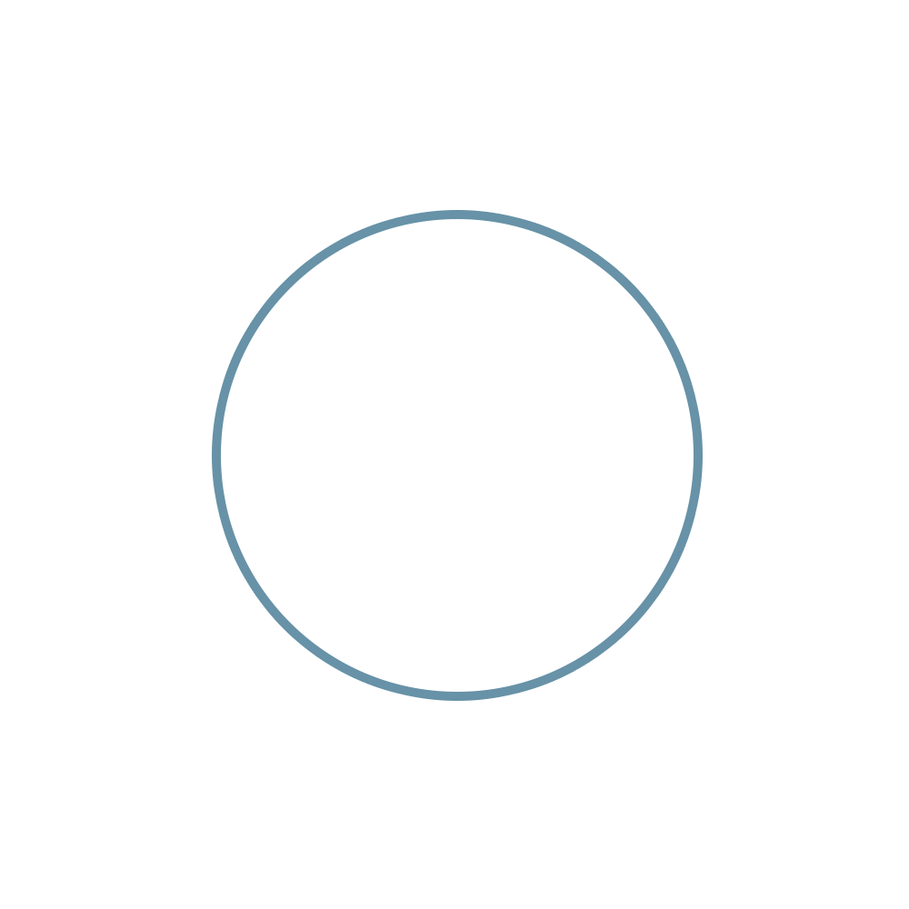 Icon of a police officer wearing a hat with a badge, outlined in white on a blue circle background.