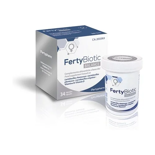 FertyBiotic Balance Szájon át szedhető probiotikus étrend-kiegészítő a termékenységi kezelés alatt lactobacillusokkal és D-vitaminnal.