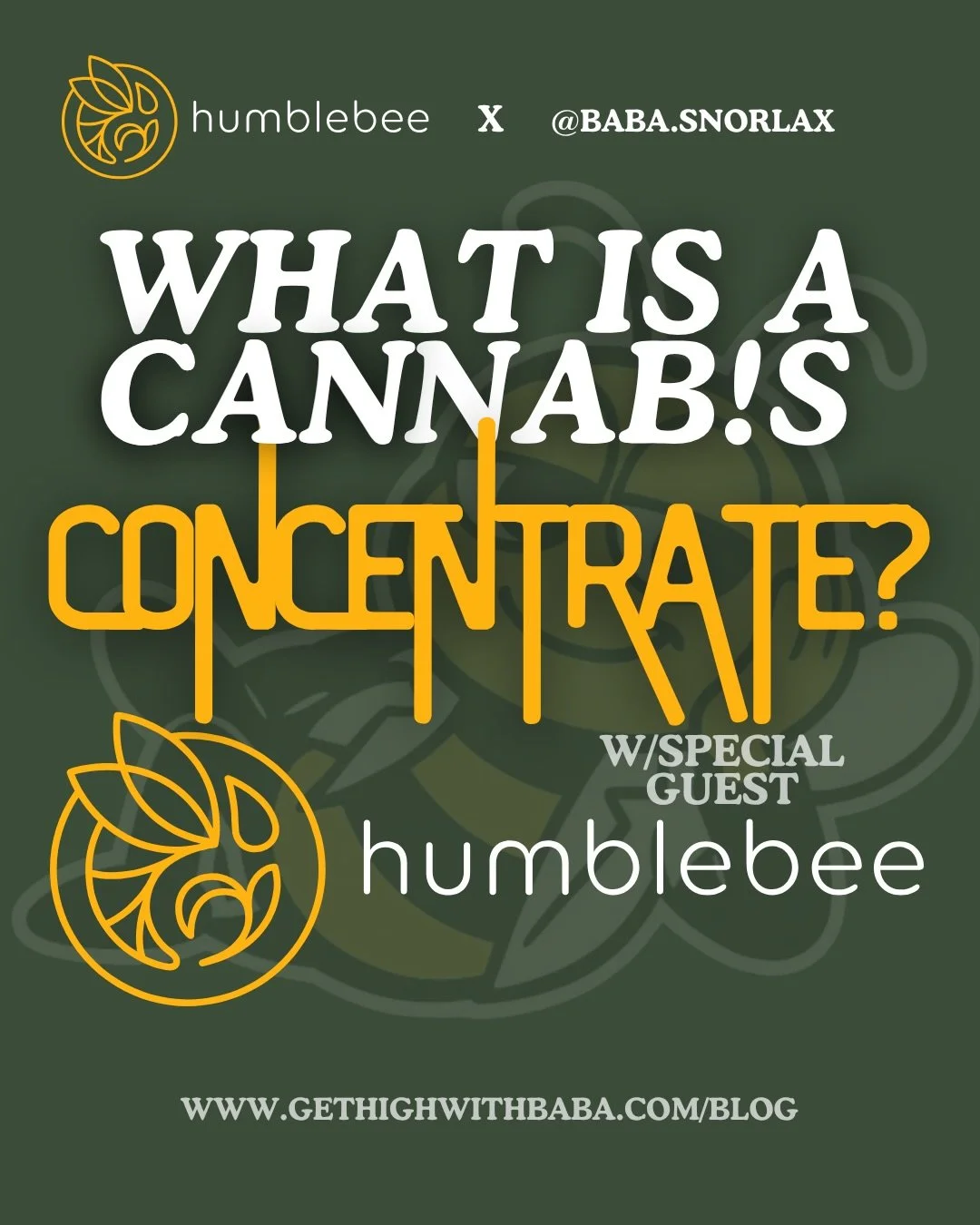 Cannab!s concentrates are confusing. Too often budt3nders are bad at explaining the differences,&nbsp;or (much) worse, they also don&rsquo;t know.

So to prepare you for your next &lsquo;garden center&rsquo; visit, I teamed up with @humblebeeprocessi