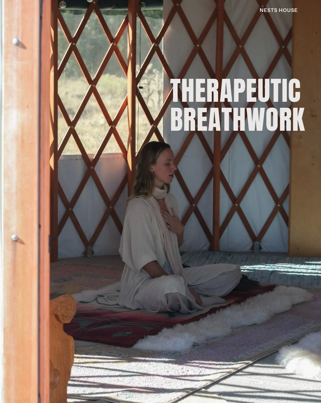 In Therapeutic Breathwork, our breathing patterns can sometimes mirror the things we carry physically, emotionally and mentally.

The practice is an invitation to move towards a more embodied version of ourselves. To notice what arises, rather than i