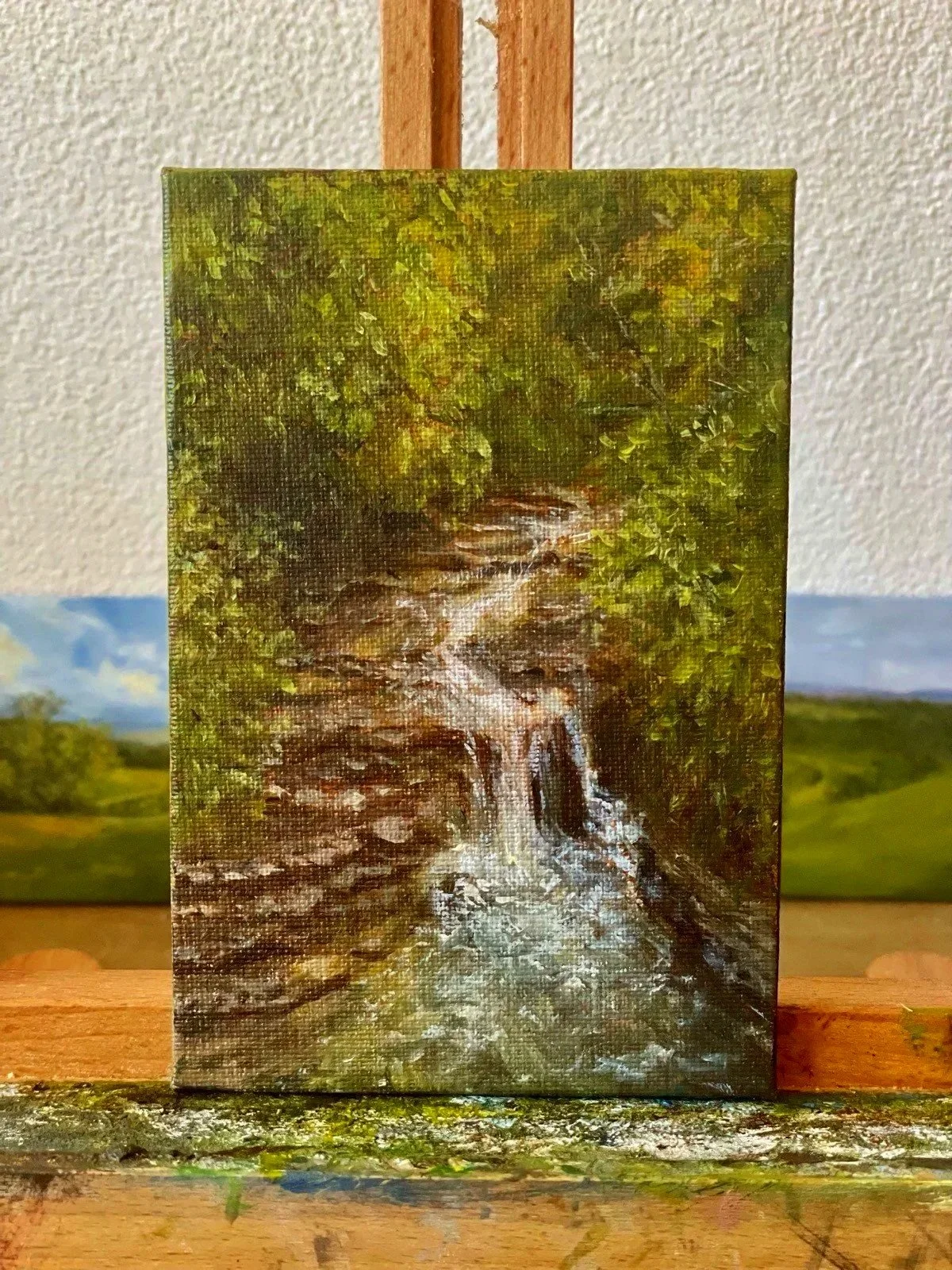 Liestal%2BGreen%2BCascade_OnEasel.jpg