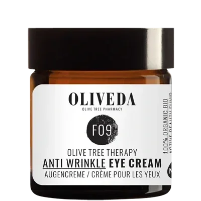 Container of Oliveda olive tree therapy anti-wrinkle eye cream