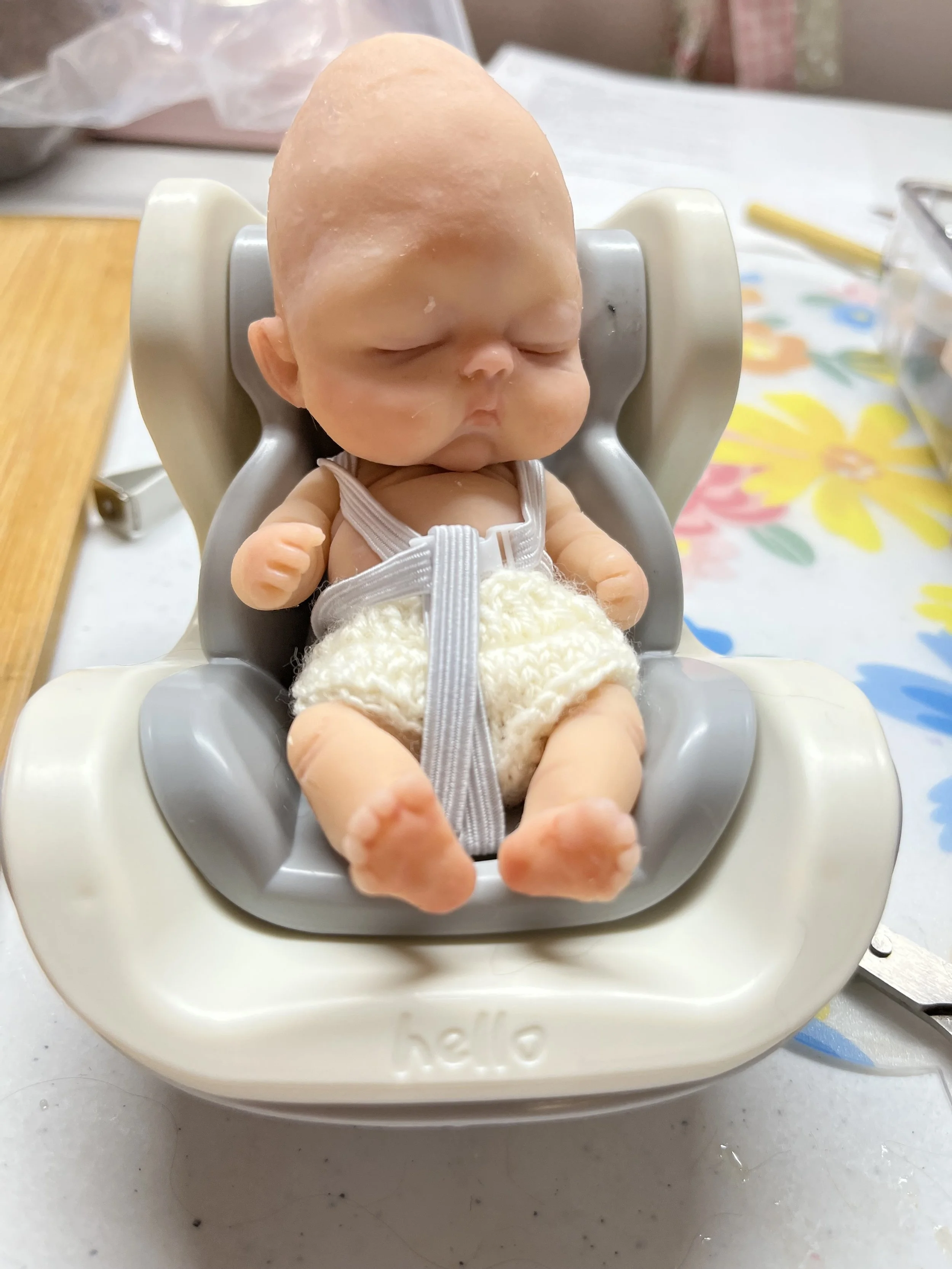 Violet  is a authentic silicone mini baby