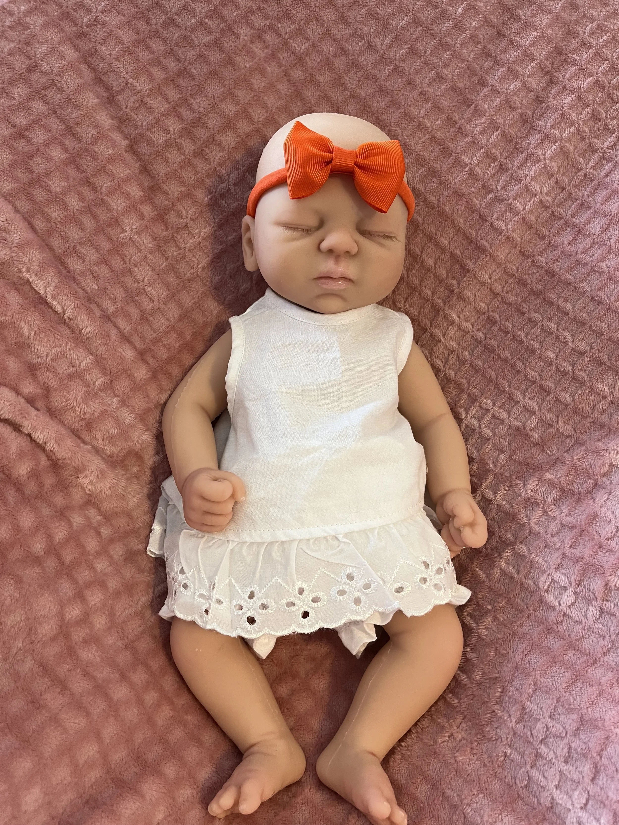 Meet Emma Jane, a full body silicone, preemie doll