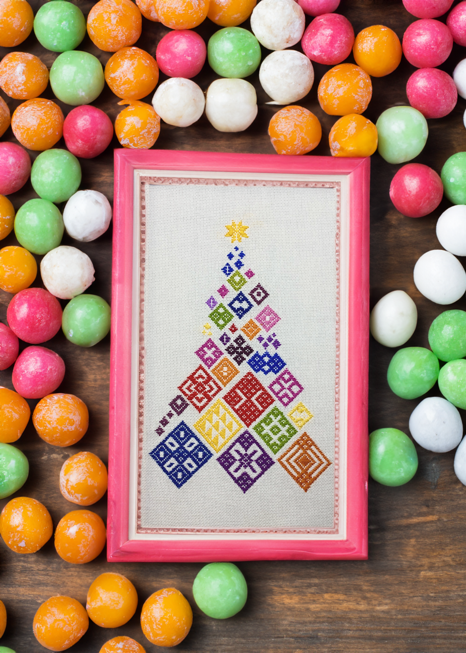 Candy dish Kogin Tree In Pink.png