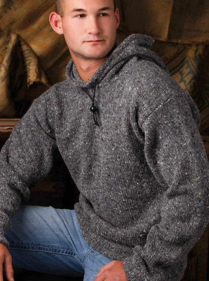 His Favorite Hoodie - Knit Hooded Pullover