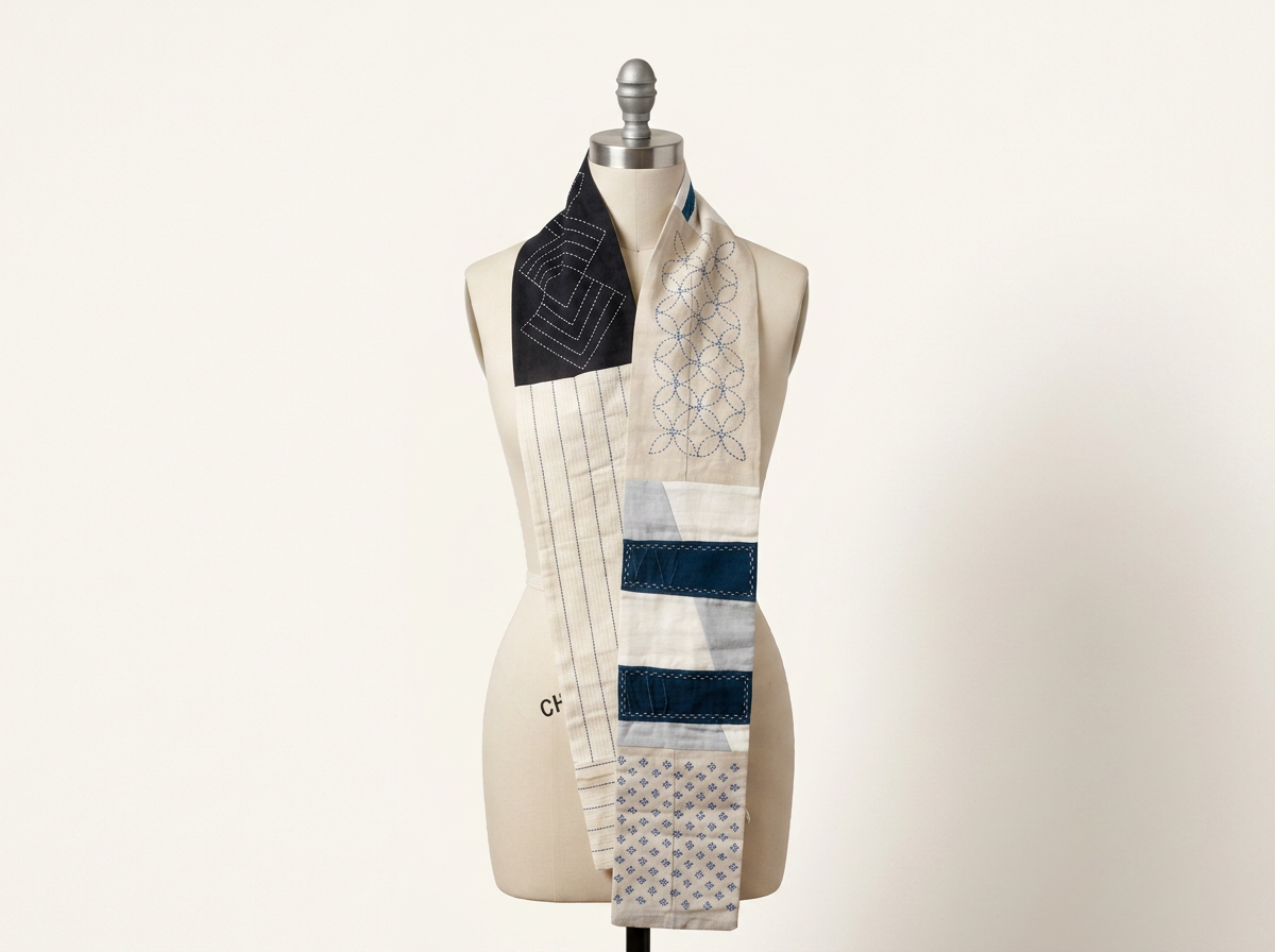 Umarekawaru— Rebirth | Sashiko Scarf