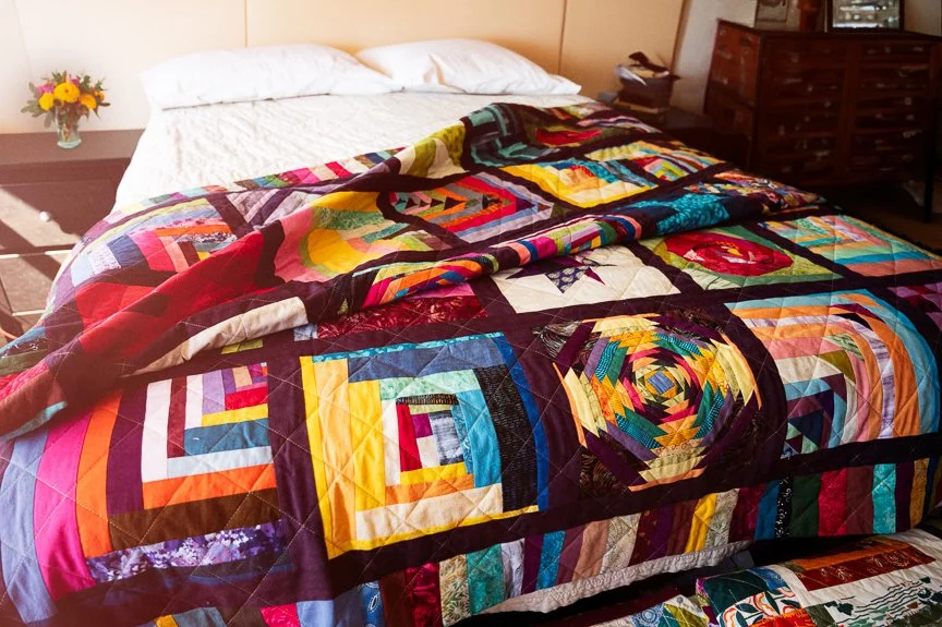 The Full Monty Quilt from Scrappy Wonky Quilt Block Extravaganza (Copy)