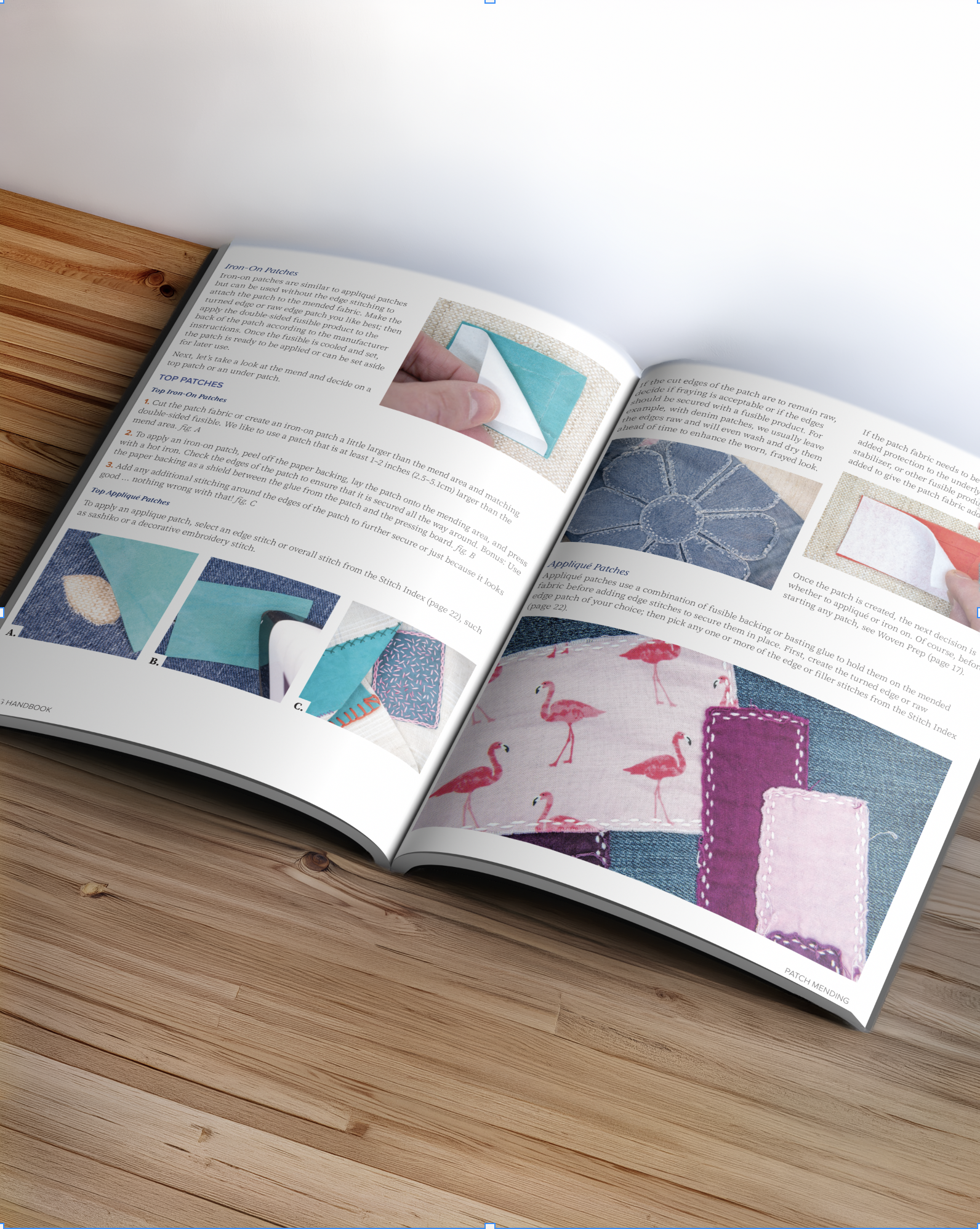 mending handbook inside spread