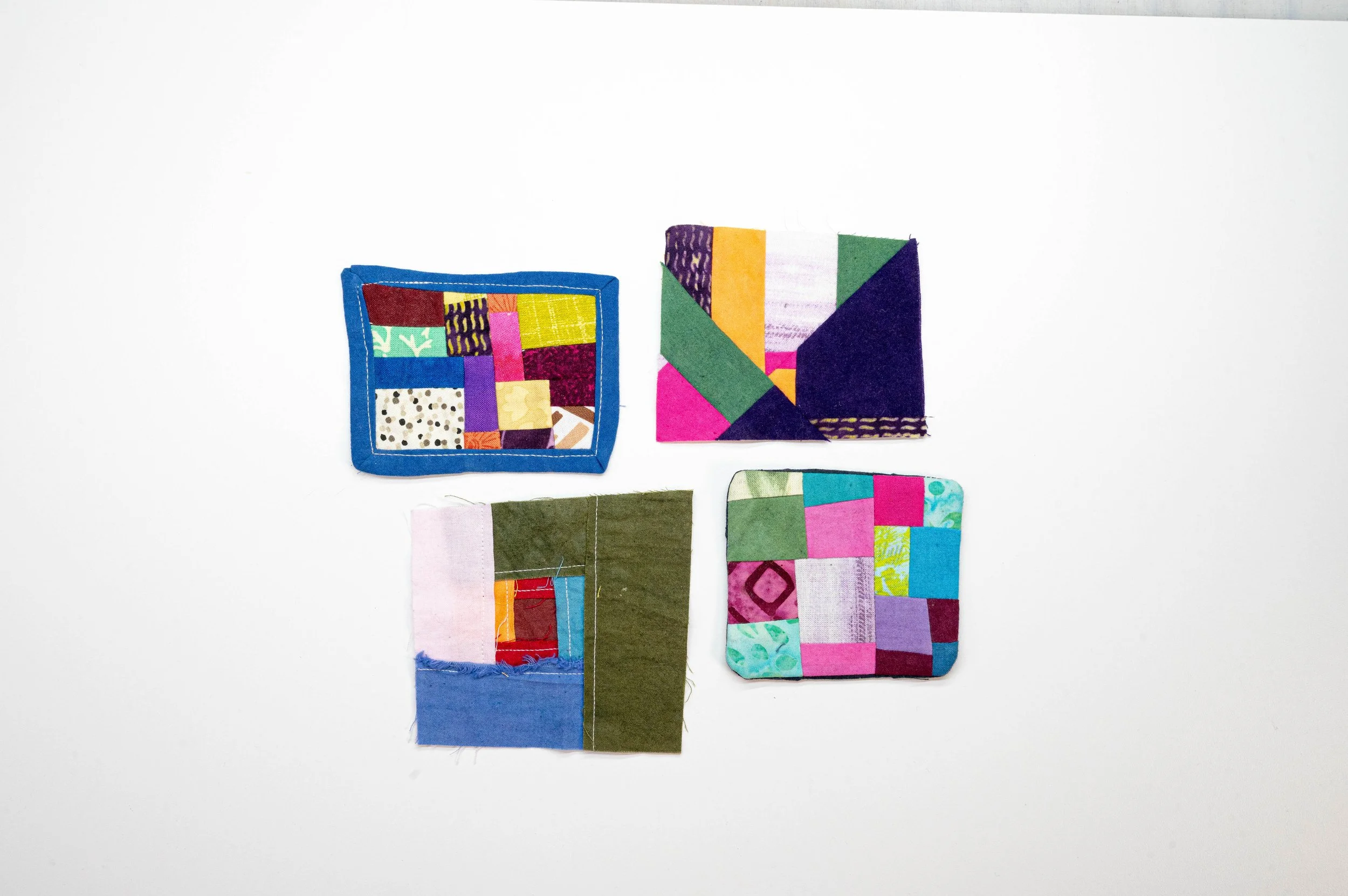 Small Things Collection • 2023
• Improv pieced reclaimed and hand-dyed fabric, machine stitched
• 3 x 3 in.
• Not Available