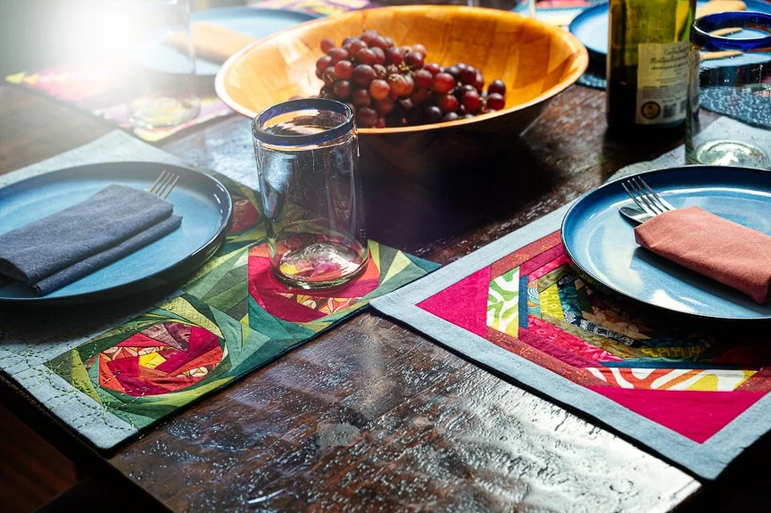 Coaster and Placemat Projects from Scrappy Wonky Quilt Block Extravaganza (Copy)