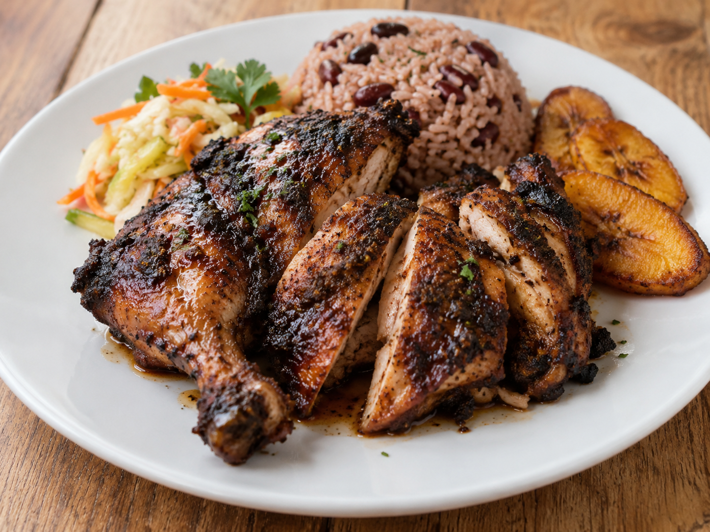 Marinated chicken in a fiery, sweet and warmly spiced seasoning.