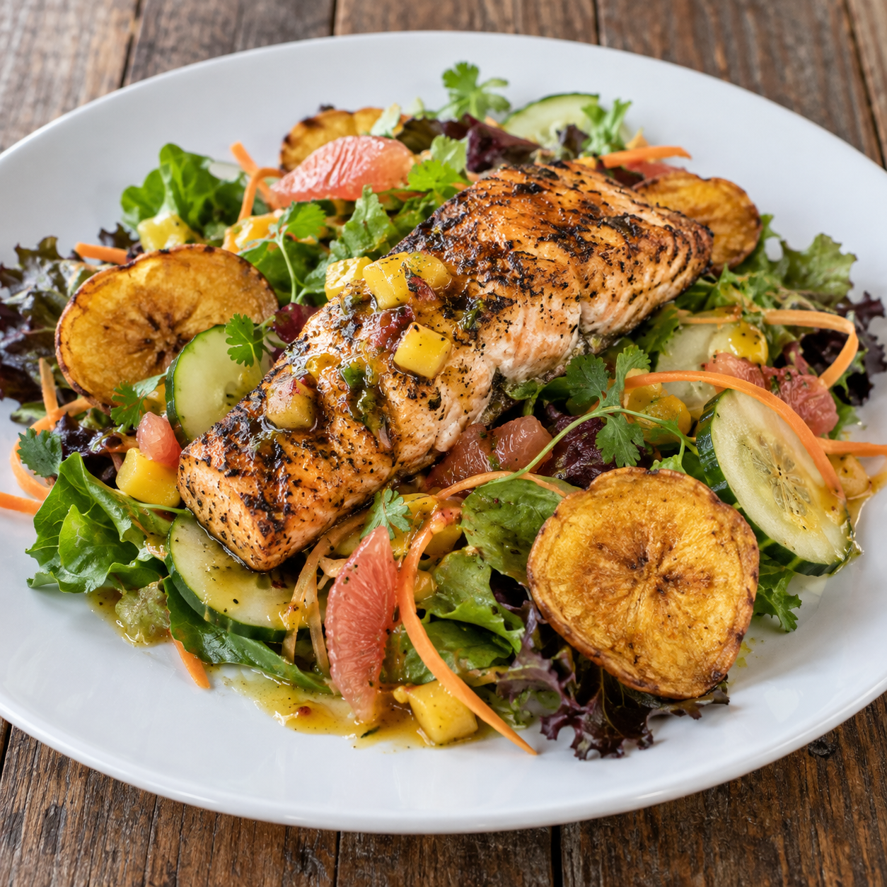 Jerk Salmon Salad