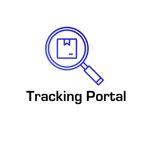 A magnifying glass icon positioned over a blue horizontal rectangle.