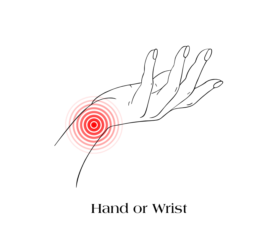 Diagram of an atom with labeled protons, neutrons, and electrons, along with a red contact lens and its packaging.