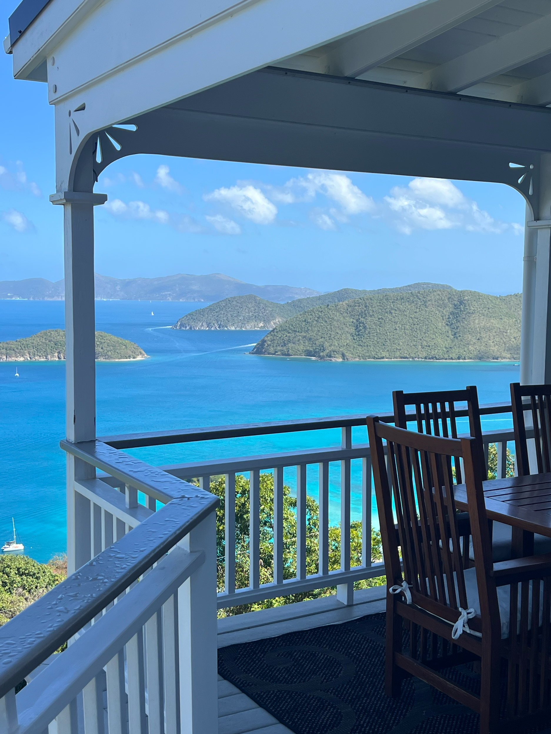 Main level covered deck view