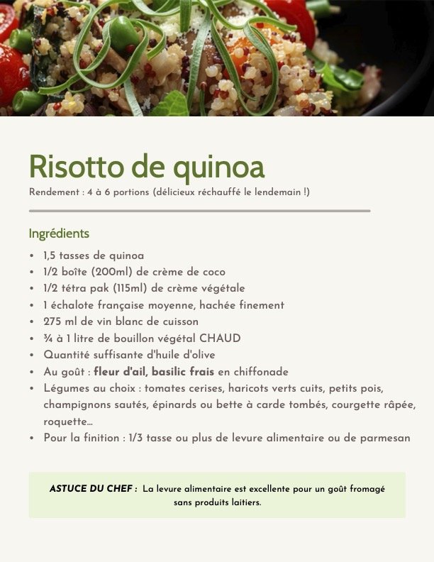 Risotto de quinoa