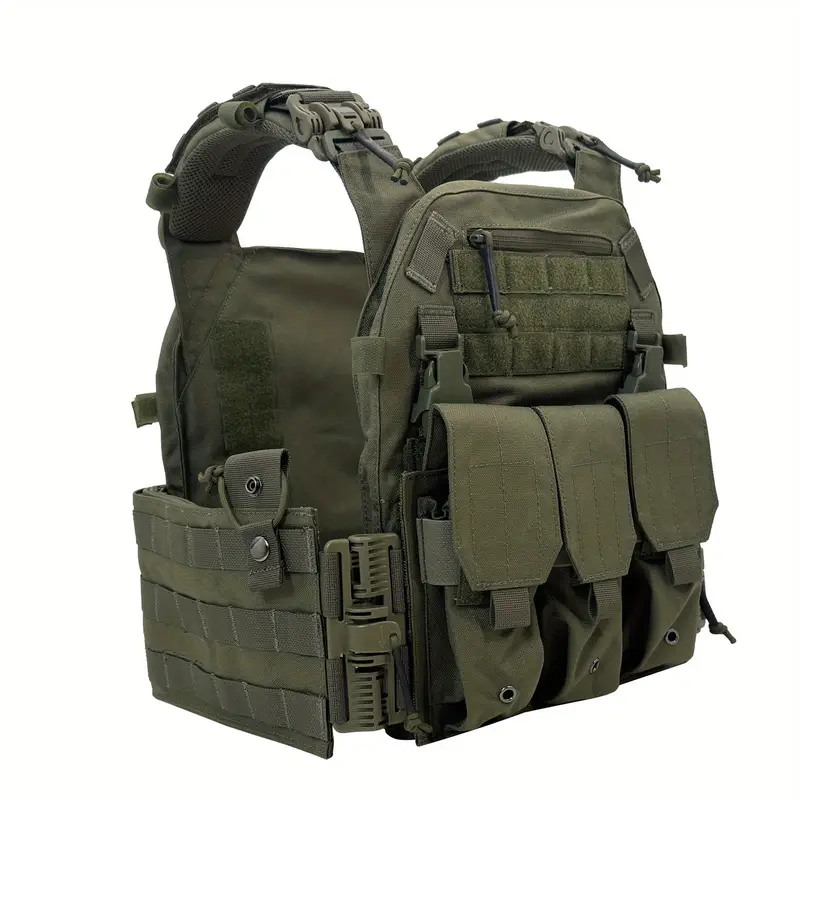 SWE-U Militärväst olivgrön + hölster