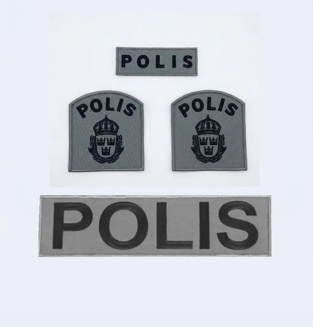 Polisemblem SET GRÅ
