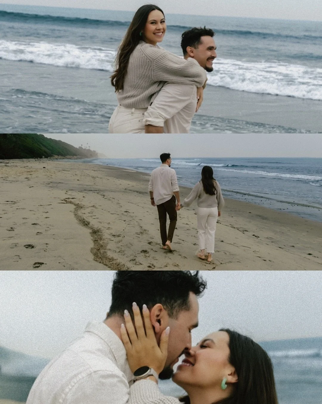 @brittanyyymarie &amp; Chris at Swami's Beach, Encinitas 🌊🏝️