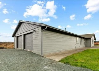 Garage and side of home at 12112 Roosevelt Rd, Snohomish, WA 98290