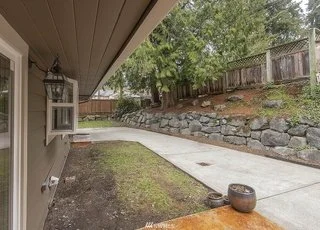 Back of home and patio at 19607 Heinz Pl,
Lynnwood, WA 98036