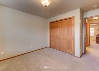 Bedroom area with double closets at 104 Quail Lane Cashmere WA 98815