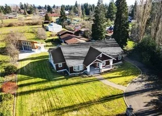 Aerial view of home at 2125 118th Ave E Edgewood WA 98372