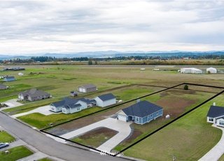 Aerial view of property lines at 112 Skyhawk Dr Toledo WA 98591