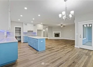 View of kitchen and dining room at 112 Skyhawk Dr Toledo WA 98591