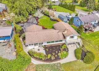 Aerial view of home at 21700 Calhoun Road Monroe, WA 98272