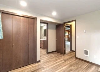 Bedroom with double closets and attached bathroom at 21700 Calhoun Road Monroe, WA 98272