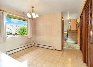 View of casual dining area from kitchen with tiled flooring at 21700 Calhoun Road Monroe, WA 98272