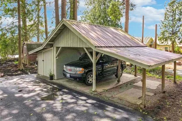 Separate carport and storage shed at 21700 Calhoun Road Monroe, WA 98272