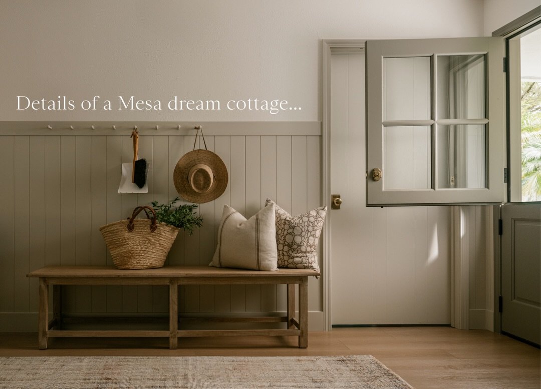 Life on the Mesa is all about that laid-back, easy Santa Barbara rhythm, and this cottage was designed to meet it there.

From the Dutch door entry to the custom-built banquette, to the @bertazzoni_official range and caf&eacute; curtain, it&rsquo;s t
