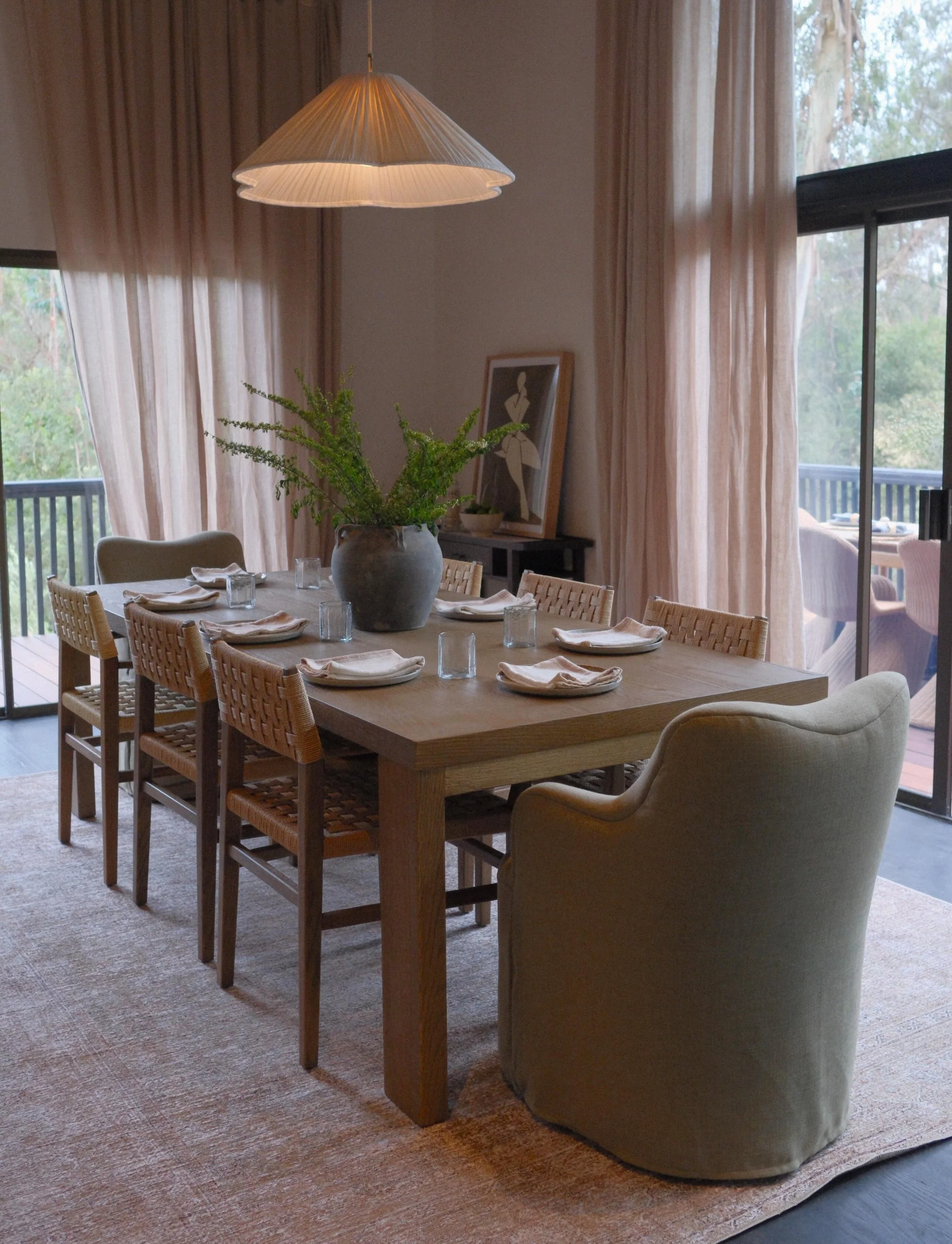 A recent staging project we&rsquo;ve been especially excited to see go live. Tucked deep into the redwoods and somehow still fifteen minutes from the beach.

This house already knew exactly what it wanted to be. Quiet, grounded, a little moody, and c