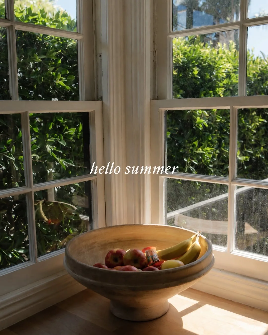 Oookayyy friends. It&rsquo;s *officially* starting to feel like summer in Santa Barbara. Coffee by a sunny window. A fresh peach over the sink. Watering the garden. Listening to the fountain while pretending we&rsquo;re going to get something product